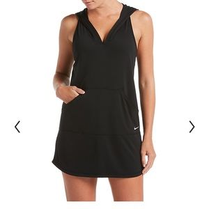 Nike hooded racer back workout dress/swim cover